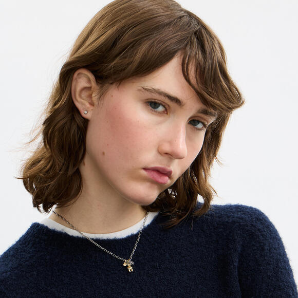 COACH Teddy Bear And Bow Earrings And Necklace Set IN GIFTBOX NWT - Picture 3 of 3